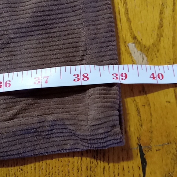 HALARA Women Pants New Casual  BROWN Corduroy Every Day MEDIUM - Picture 8 of 8